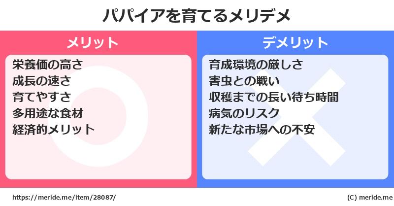 パパイアを育てるメリットとデメリットは？ [栽培]  メリデメ