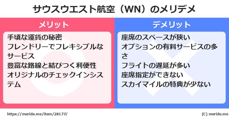 サウスウエスト航空（WN）のメリットとデメリットは？ [空港]  メリデメ