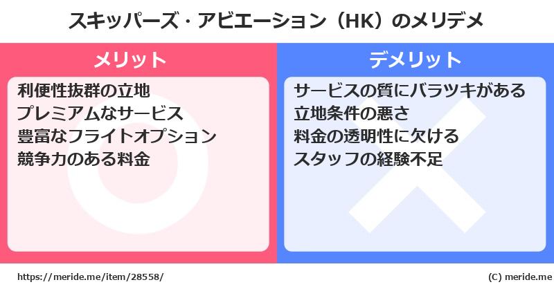 スキッパーズ・アビエーション（HK）のメリットとデメリットは？ [空港]  メリデメ