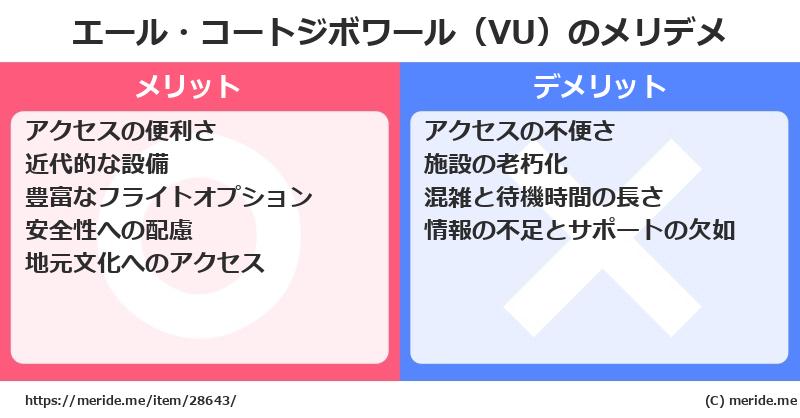 エール・コートジボワール（VU）のメリットとデメリットは？ [空港]  メリデメ