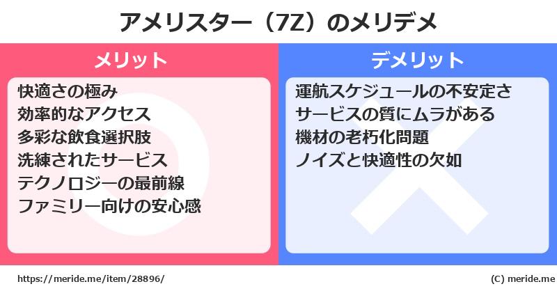 アメリスター（7Z）のメリットとデメリットは？ [空港]  メリデメ