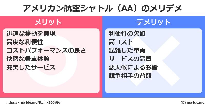 アメリカン航空シャトル（AA）のメリットとデメリットは？ [空港]  メリデメ