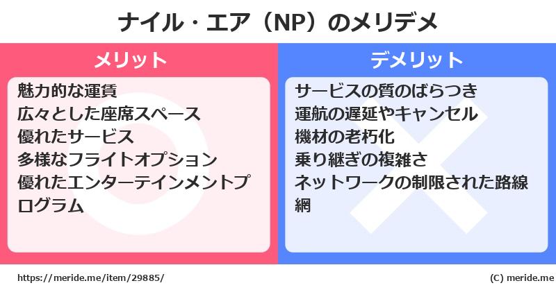 ナイル・エア（NP）のメリットとデメリットは？ [空港]  メリデメ