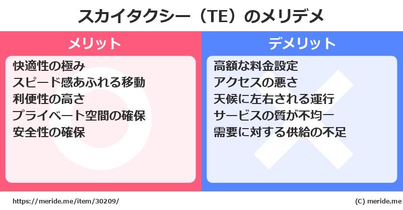スカイタクシー（TE）のメリットとデメリットは？ [空港]  メリデメ