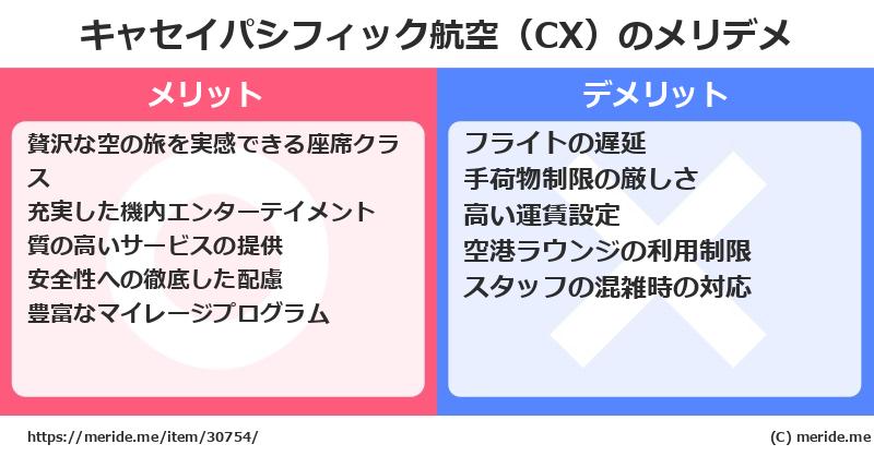 キャセイパシフィック航空（CX）のメリットとデメリットは？ [空港]  メリデメ