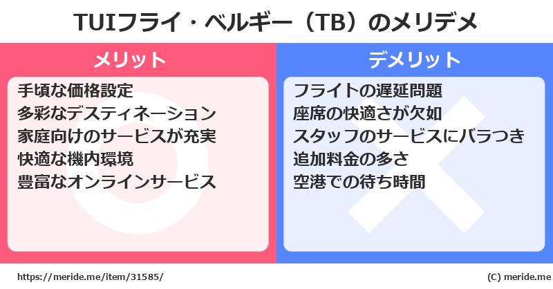 TUIフライ・ベルギー（TB）のメリットとデメリットは？ [空港]  メリデメ