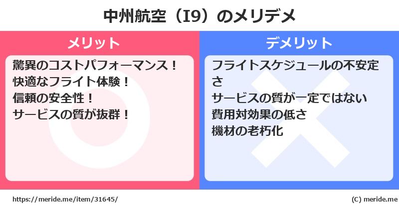中州航空（I9）のメリットとデメリットは？ [空港]  メリデメ