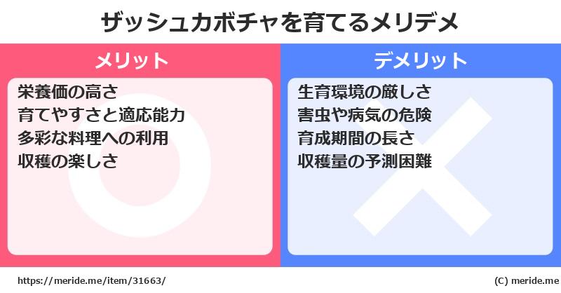 ザッシュカボチャを育てるメリットとデメリットは？ [栽培]  メリデメ