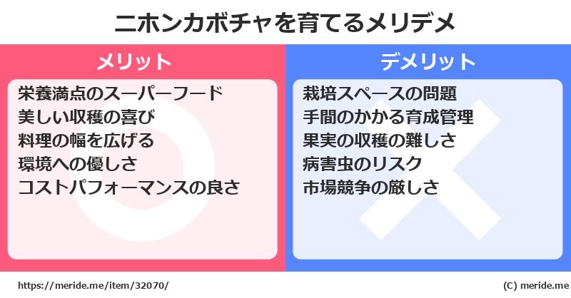 ニホンカボチャを育てるメリットとデメリットは？ [栽培]  メリデメ