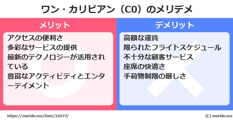 ワン・カリビアン（C0）のメリットとデメリットは？ [空港]  メリデメ