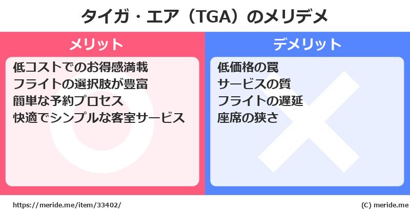 タイガ・エア（TGA）のメリットとデメリットは？ [空港]  メリデメ