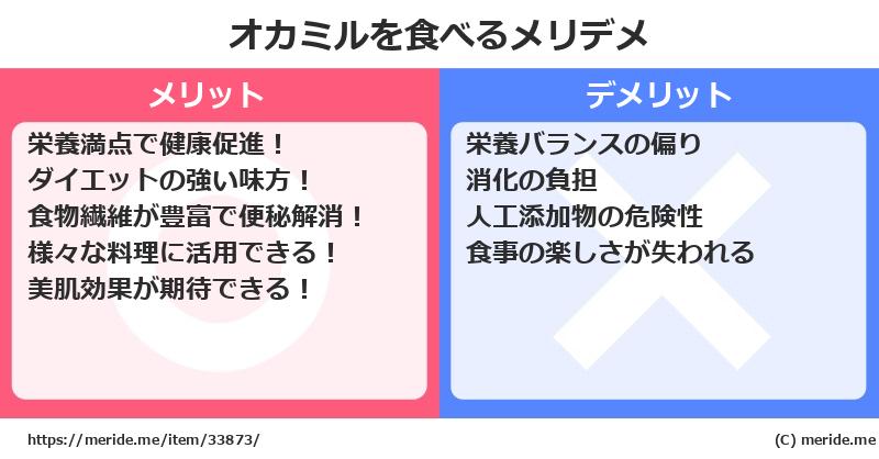オカミルを食べるメリットとデメリットは？ [野菜]  メリデメ