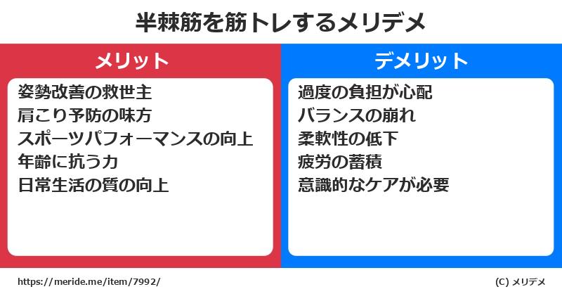 半棘筋を筋トレするメリットとデメリットは？ [筋肉]  メリデメ