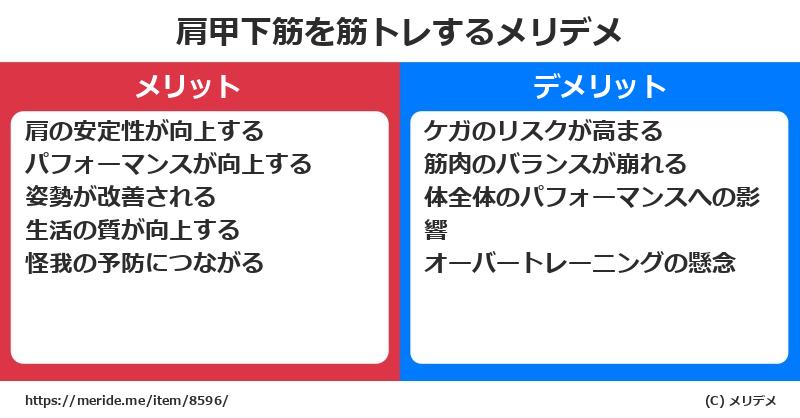肩甲下筋を筋トレするメリットとデメリットは？ [筋肉]  メリデメ