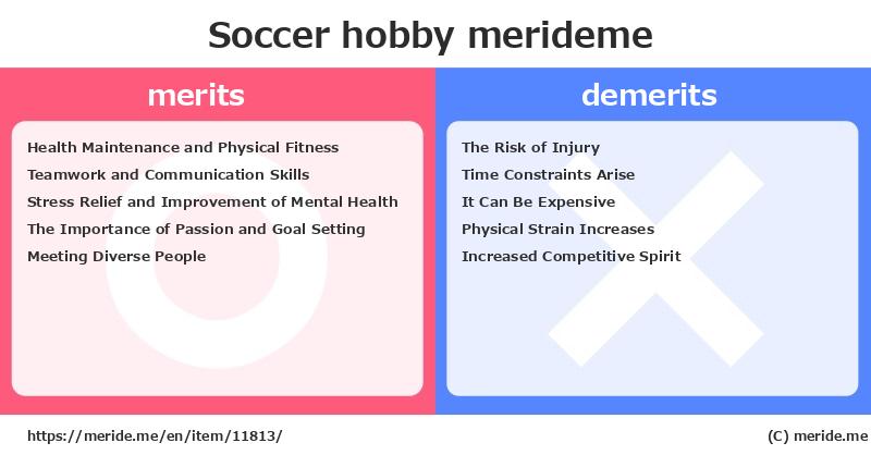 Soccer  merits and demerits?  [hobby]  merideme