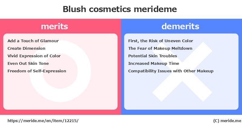 Blush  merits and demerits?  [cosmetics]  merideme