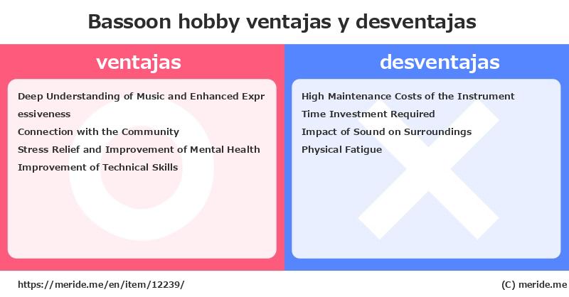 Bassoon  ¿ventajas y desventajas?  [hobby]  merideme