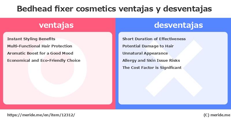 Bedhead fixer  ¿ventajas y desventajas?  [cosmetics]  merideme