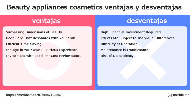 Beauty appliances  ¿ventajas y desventajas?  [cosmetics]  merideme