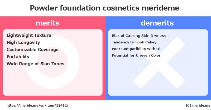 Powder foundation  merits and demerits?  [cosmetics]  merideme