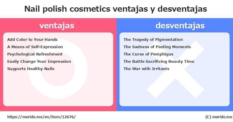 Nail polish  ¿ventajas y desventajas?  [cosmetics]  merideme