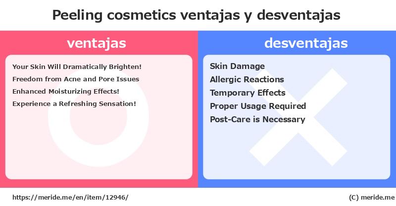 Peeling  ¿ventajas y desventajas?  [cosmetics]  merideme