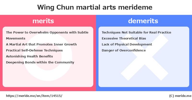 Wing Chun  merits and demerits?  [martial arts]  merideme