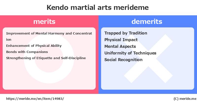 Kendo  merits and demerits?  [martial arts]  merideme
