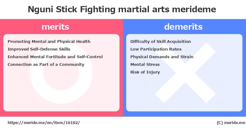 Nguni Stick Fighting  merits and demerits?  [martial arts]  merideme