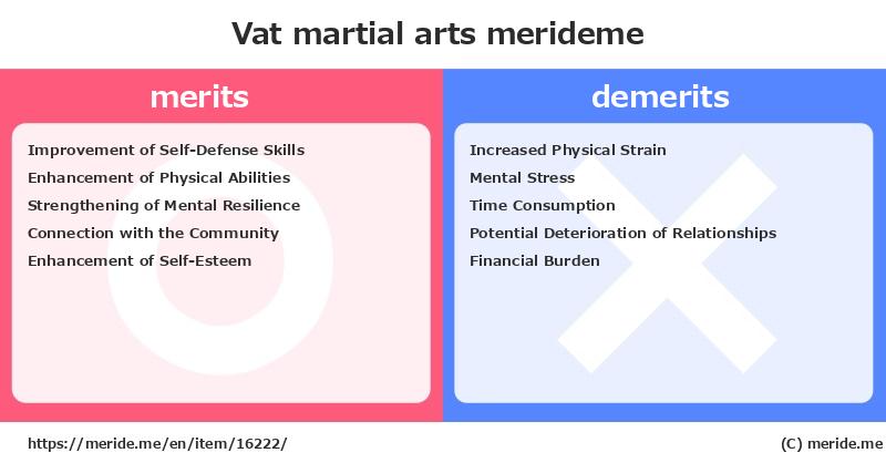 Vat  merits and demerits?  [martial arts]  merideme
