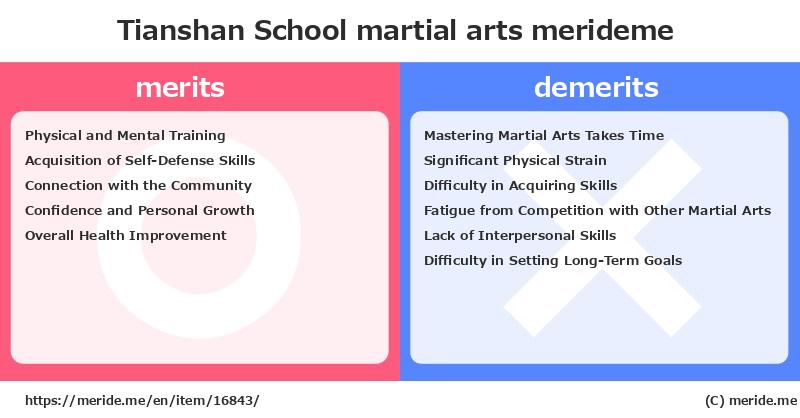 Tianshan School  merits and demerits?  [martial arts]  merideme