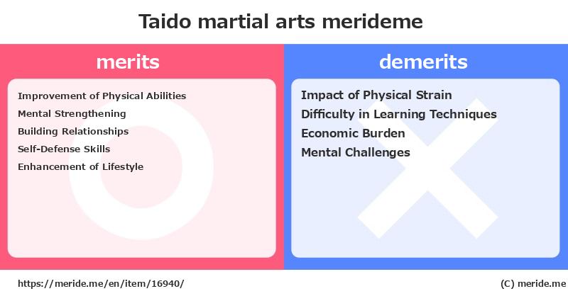Taido  merits and demerits?  [martial arts]  merideme