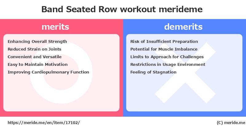 Band Seated Row  merits and demerits?  [workout]  merideme