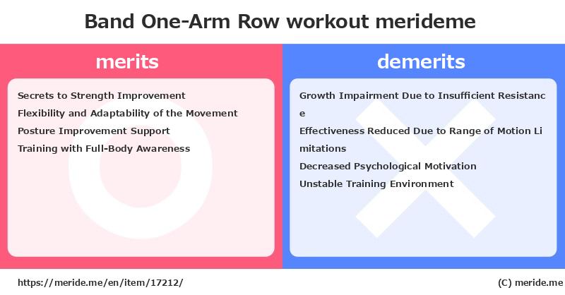 Band One-Arm Row  merits and demerits?  [workout]  merideme
