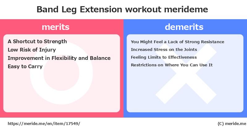 Band Leg Extension  merits and demerits?  [workout]  merideme