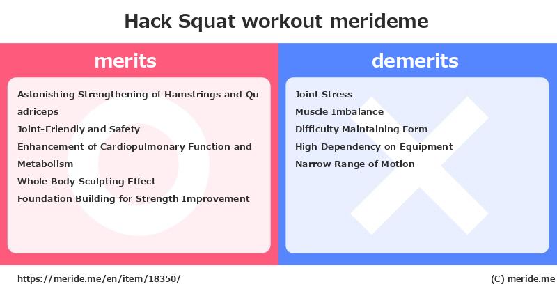 Hack Squat  merits and demerits?  [workout]  merideme