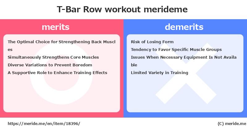 T-Bar Row  merits and demerits?  [workout]  merideme