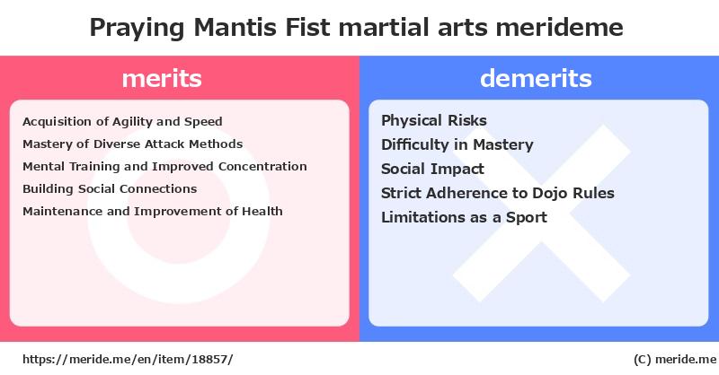 Praying Mantis Fist  merits and demerits?  [martial arts]  merideme