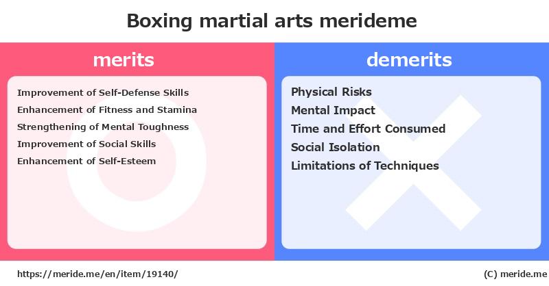 Boxing  merits and demerits?  [martial arts]  merideme