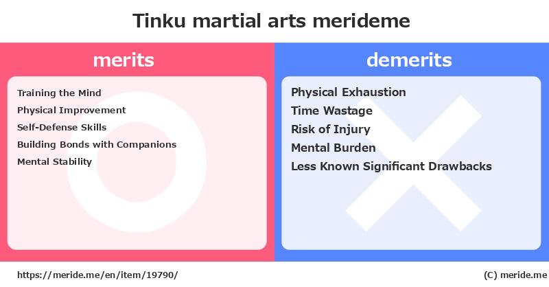 Tinku  merits and demerits?  [martial arts]  merideme