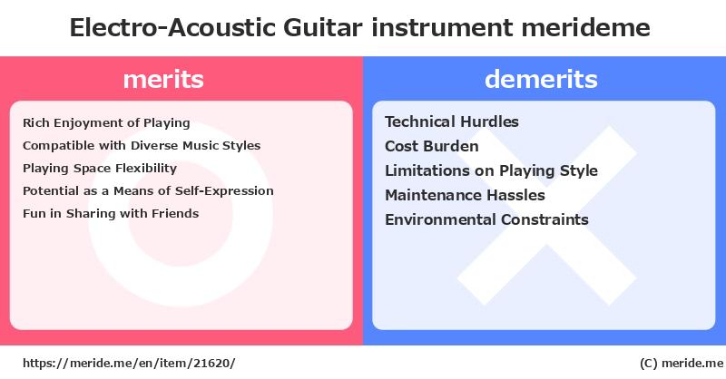 Electro-Acoustic Guitar  merits and demerits?  [instrument]  merideme