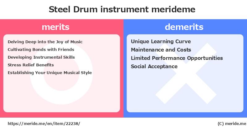 Steel Drum  merits and demerits?  [instrument]  merideme