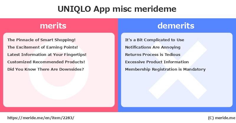 UNIQLO App  merits and demerits?  [misc]  merideme