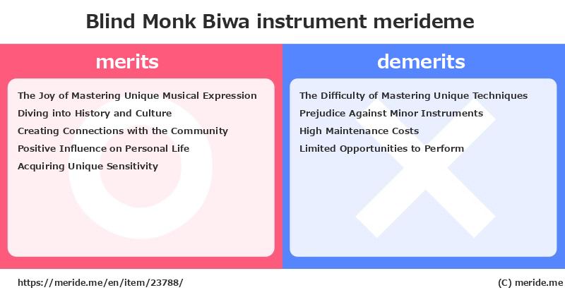Blind Monk Biwa  merits and demerits?  [instrument]  merideme