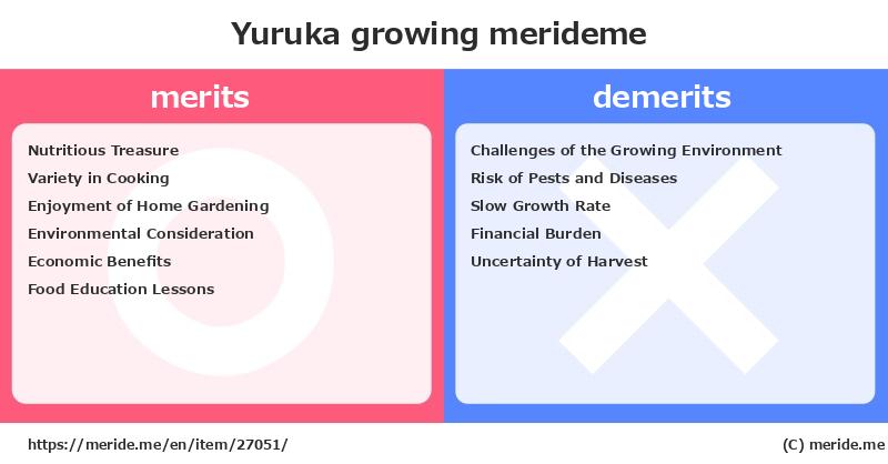 Yuruka  merits and demerits?  [growing]  merideme