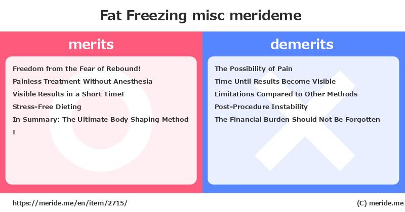 Fat Freezing  merits and demerits?  [misc]  merideme