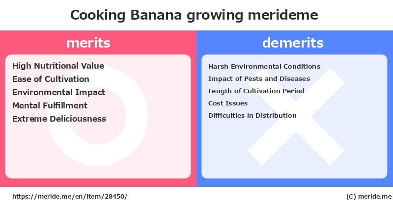Cooking Banana  merits and demerits?  [growing]  merideme