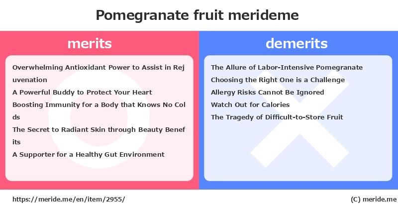 Pomegranate  merits and demerits?  [fruit]  merideme