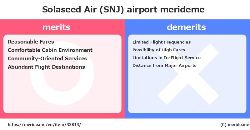 Solaseed Air (SNJ)  merits and demerits?  [airport]  merideme