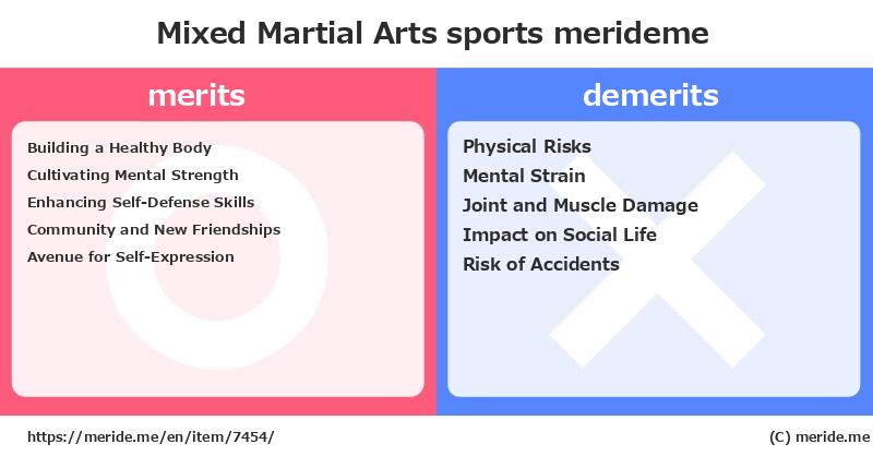 Mixed Martial Arts  merits and demerits?  [sports]  merideme